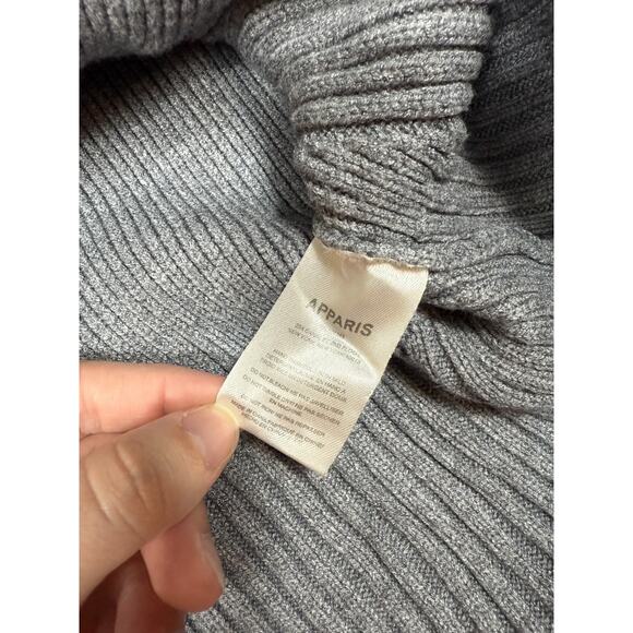Apparis Womens Anderson Cardigan Sweater Gray Button Front *Read - Picture 4 of 6